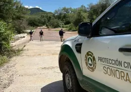 Inspeccionan condiciones de caminos en Álamos tras lluvias presentadas