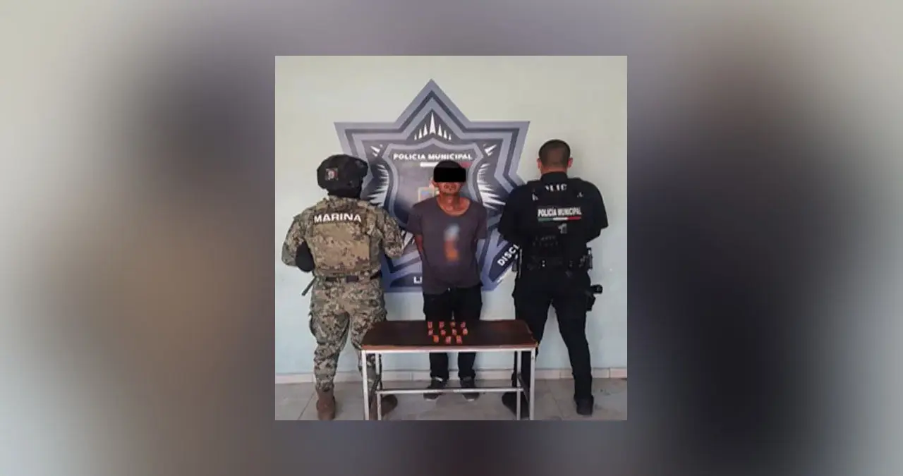 En pleno Centro de Ciudad Obregón, capturan a presunto vendedor de droga