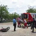 Motociclista termina en el hospital, tras chocar en el Parque Industrial de Ciudad Obregón