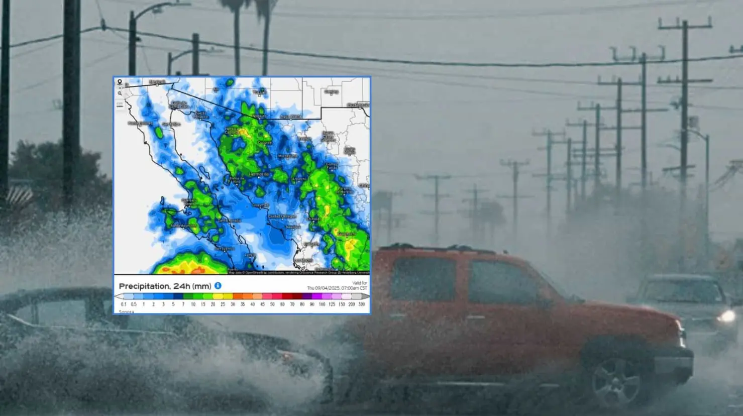 Clima en Hermosillo hoy 4 de septiembre; se esperan lluvias y fuertes vientos por “Lorena”
