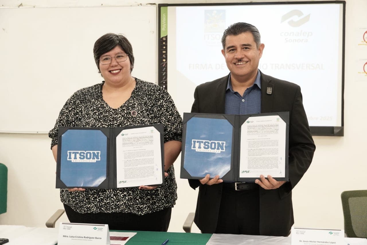 Firman convenio Itson y Conalep Sonora