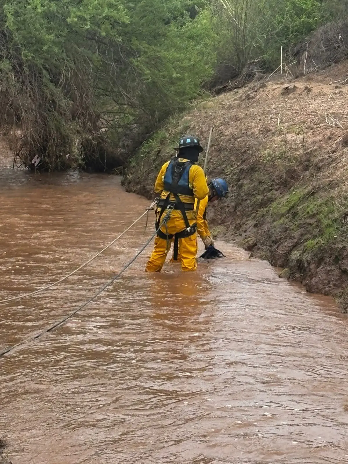 Rescatistas se encargaron de recuperar el cuerpo y sacarlo del agua