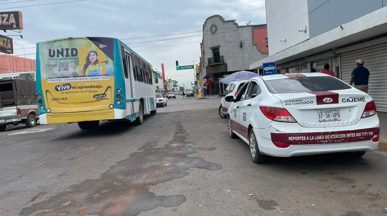 Debido a que no está permitido el esquema de taxis colectivos, los taxistas buscan otras alternativas en Cajeme