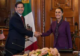 Claudia Sheinbaum y el secretario de Estado de Estados Unidos se reúnen