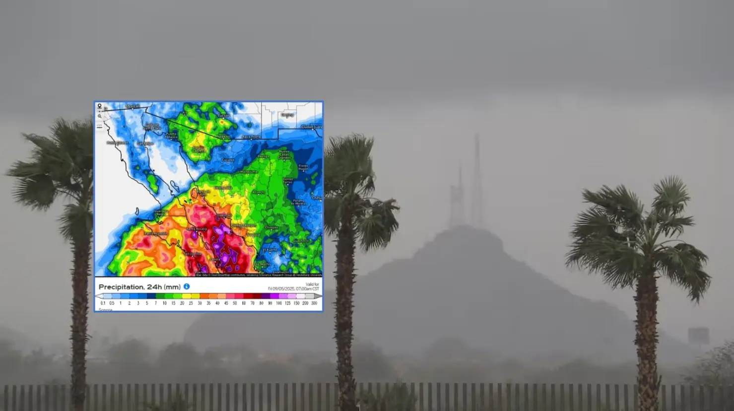 Clima en Hermosillo hoy 5 de septiembre; continuarán lluvias en la capital sonorense