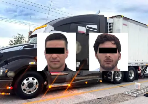Detienen a dos con tráiler cargado de droga