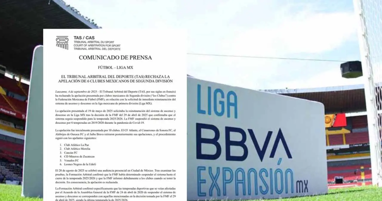 Liga MX: TAS falla a favor de la Federación