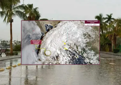 "Lorena" pierde fuerza y se degrada a tormenta tropical ¿Impactará dos veces en Baja California Sur y Sonora?