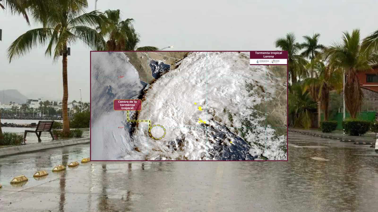 Lorena pierde fuerza y se degrada a tormenta tropical ¿Impactará dos veces en Baja California Sur y Sonora?