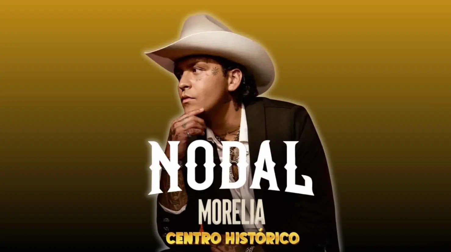 Nodal tiene programada una presentación gratuita en el Centro Histórico de Morelia el próximo 15 de septiembre, con motivos de los festejos patrios