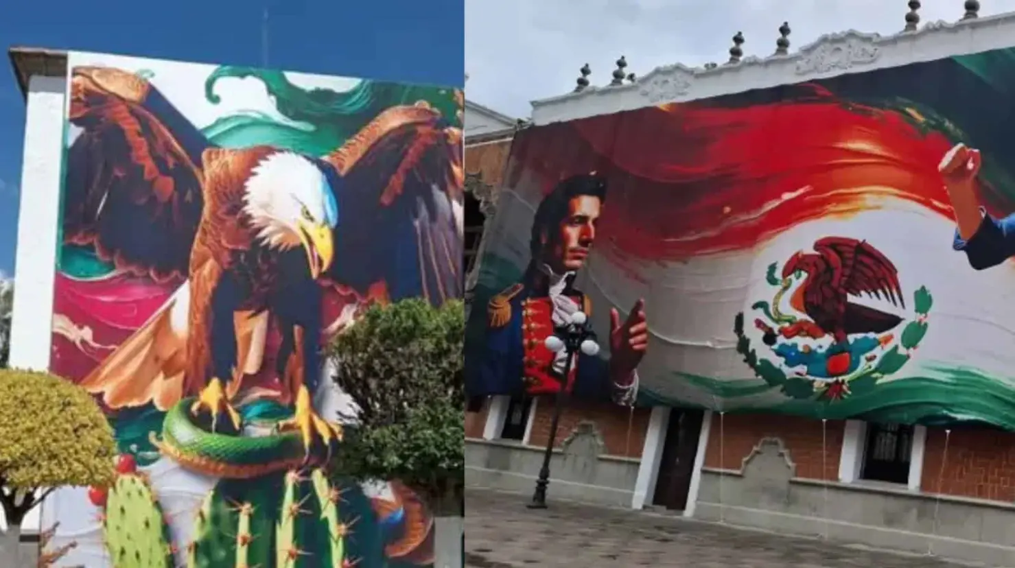 Las imágenes que buscaban rendir homenaje a la Independencia de México, pronto se viralizaron por evidentes errores de diseño