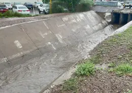 Desfogue en la calle Guerrero evitó inundaciones