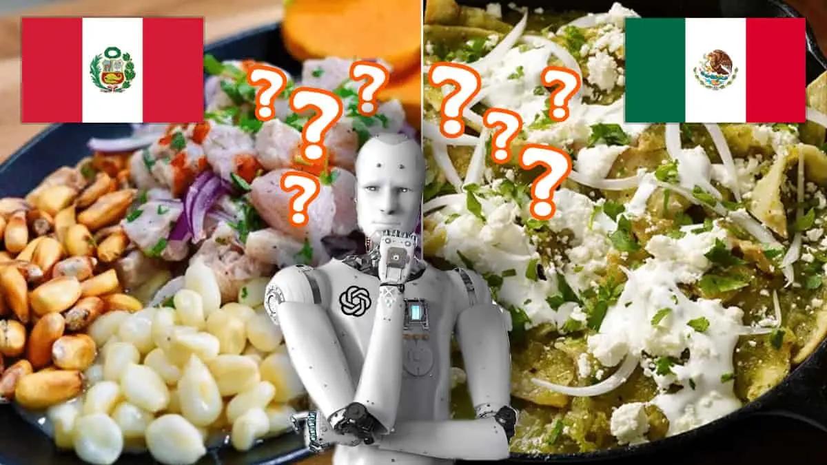 VIDEO | Tiktoker pide a ChatGPT que elija la mejor comida: la de Perú o la de México, y esto respondió