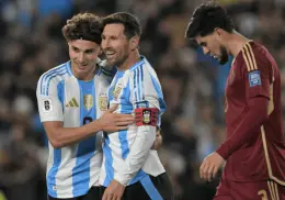 Messi se despide de su gente en Argentina