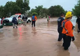 Lluvias en Navojoa supera los 90 milímetros y deja decenas de damnificados