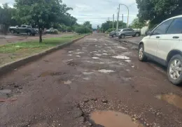 Aplican programa emergente de bacheo en Cajeme tras el paso de tormenta tropical Lorena