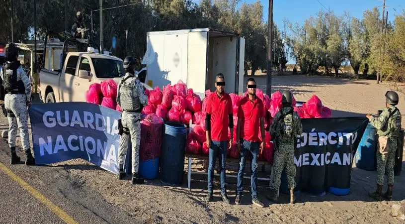 Decomisan más de una tonelada de droga en SLRC; hay dos detenidos