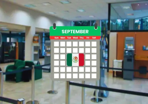 Estos son los días de septiembre cuando cerrarán los bancos en México este 2025