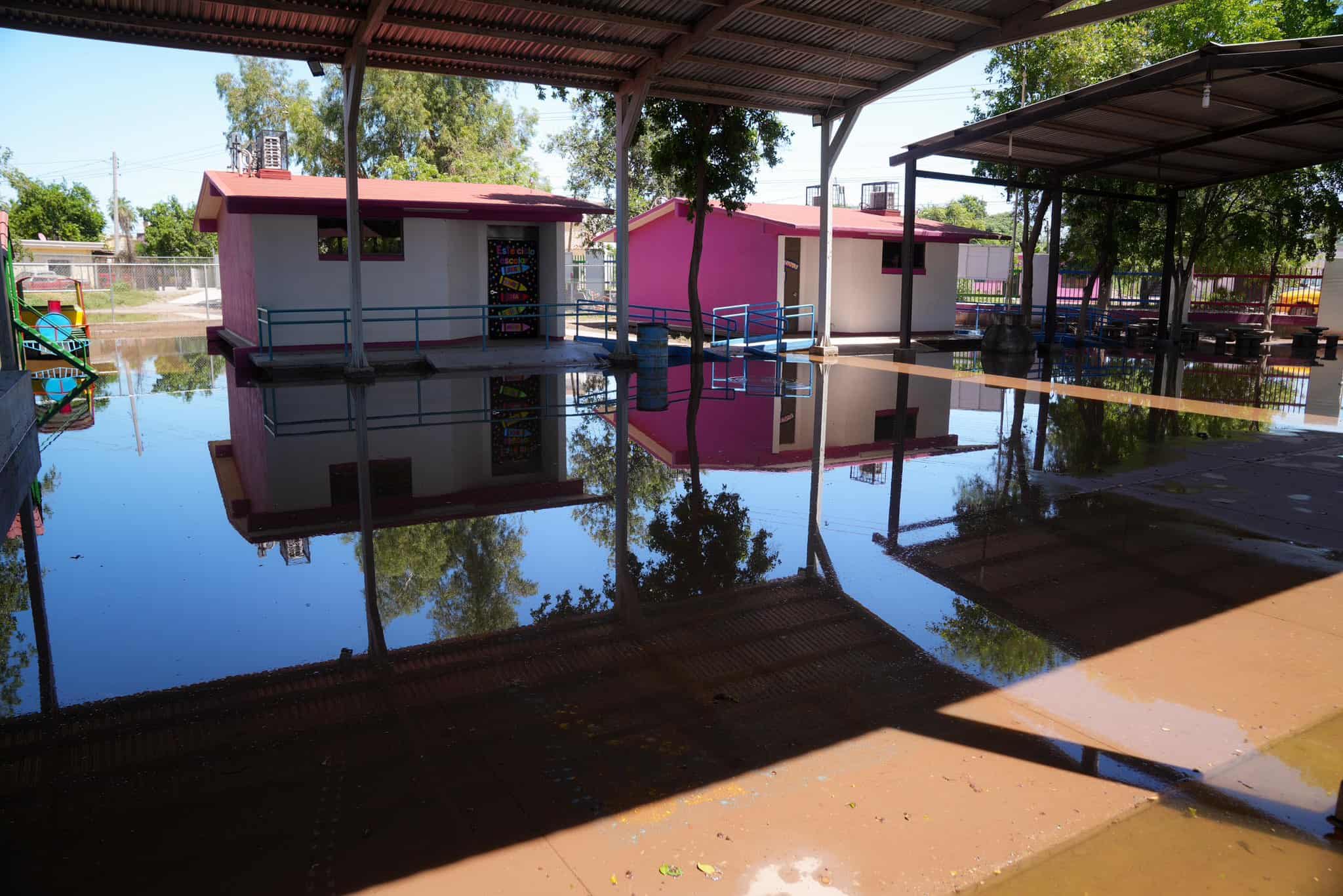 Dos escuelas de Navojoa fueron las más afectadas por Lorena