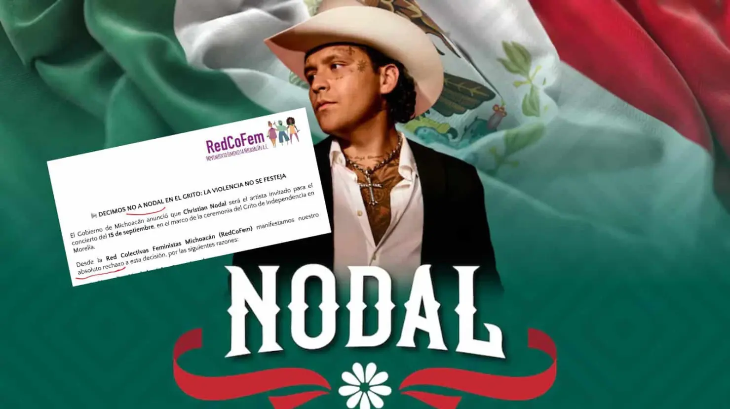 Frente a las protestas, Nodal reaccionó de manera directa en redes sociales, a través de dos historias en Instagram