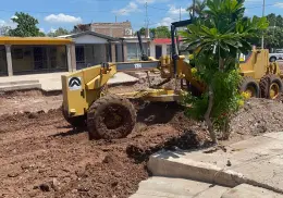 Vecinos piden concreto hidráulico en vialidad; está en proceso de rehabilitación