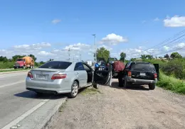 En Ciudad Obregón, se registra choque en Villa Bonita; conductora intenta darse a la fuga
