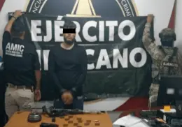 En Navojoa, detienen a sujeto armado con pistola y “cuerno de chivo”