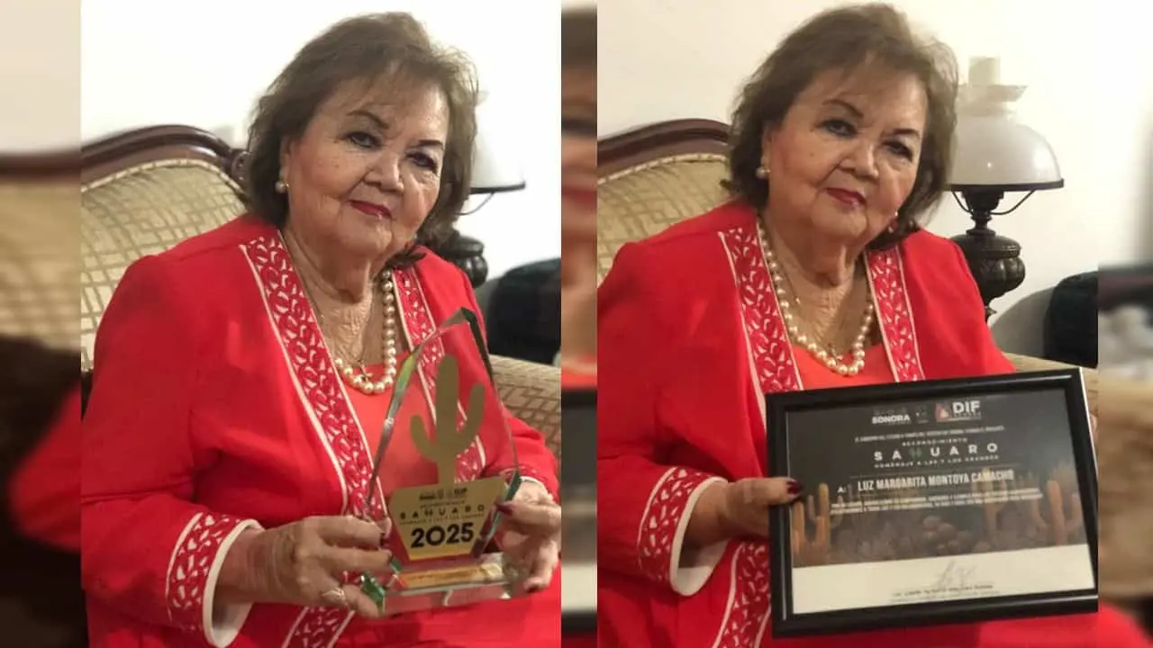 Maestra Luz Margarita Montoya Camacho galardonada con el Premio Sahuaro 2025