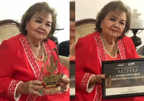Maestra Luz Margarita Montoya Camacho galardonada con el Premio Sahuaro 2025