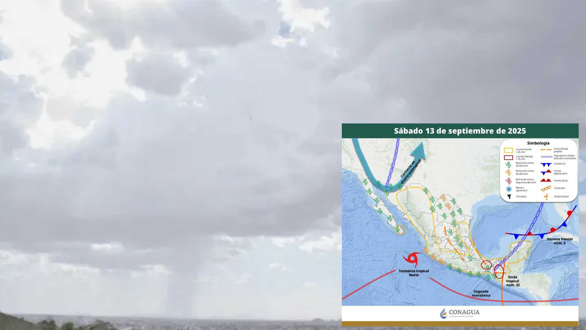 Clima en Sonora hoy sábado 13 de septiembre: Pronostican tormentas y rachas de viento para el estado