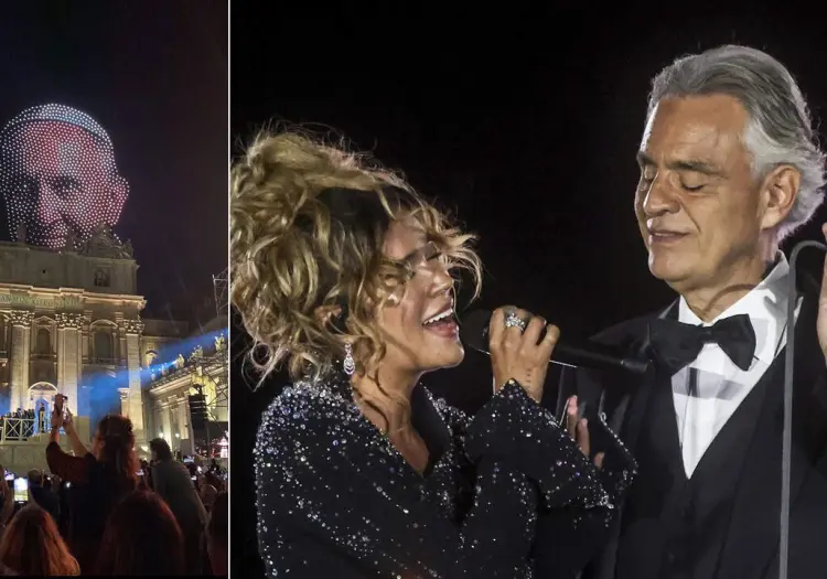 VIDEO| Andrea Bocelli y Karol G emocionan en el Vaticano con Grace for the World 2025