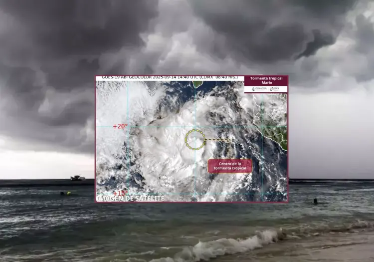 "Mario" se intensifica nuevamente frente a Baja California Sur ¿Cuál es su trayectoria?
