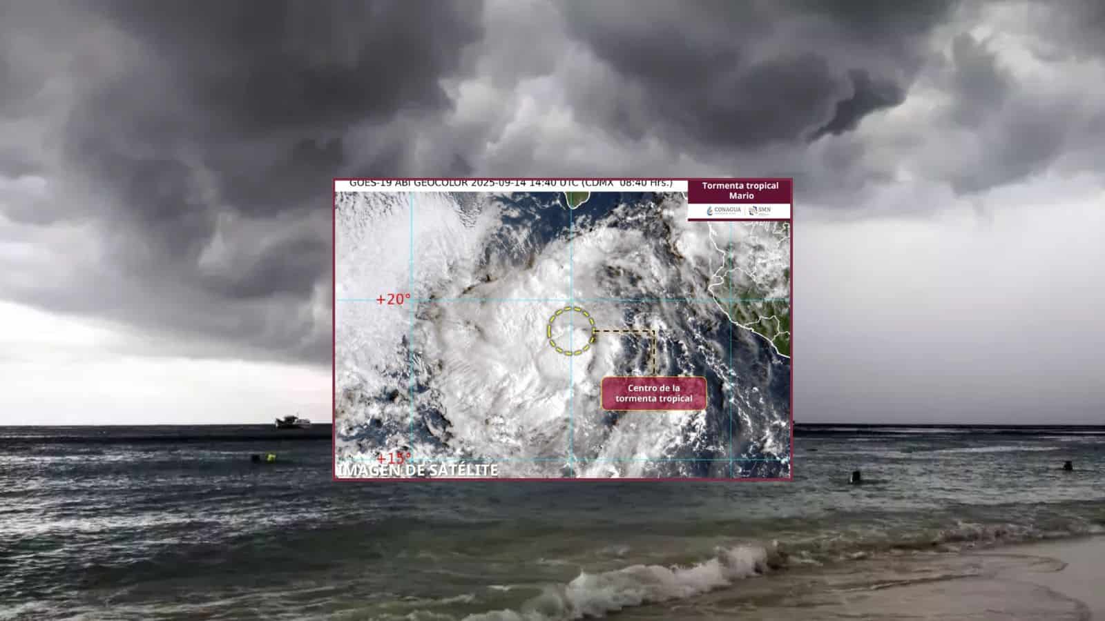 Mario se intensifica nuevamente frente a Baja California Sur ¿Cuál es su trayectoria?