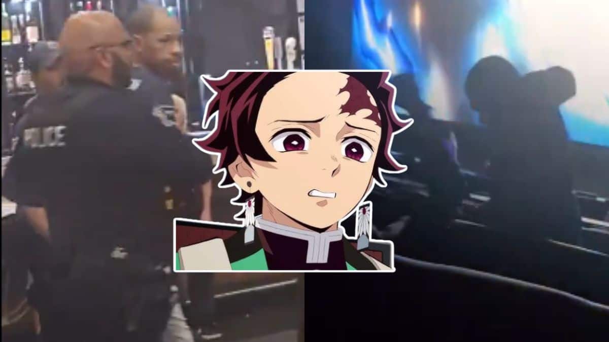 Hombre es golpeado y arrestado luego de orinar a la mitad de la función de Demon Slayer: Infinity Castle
