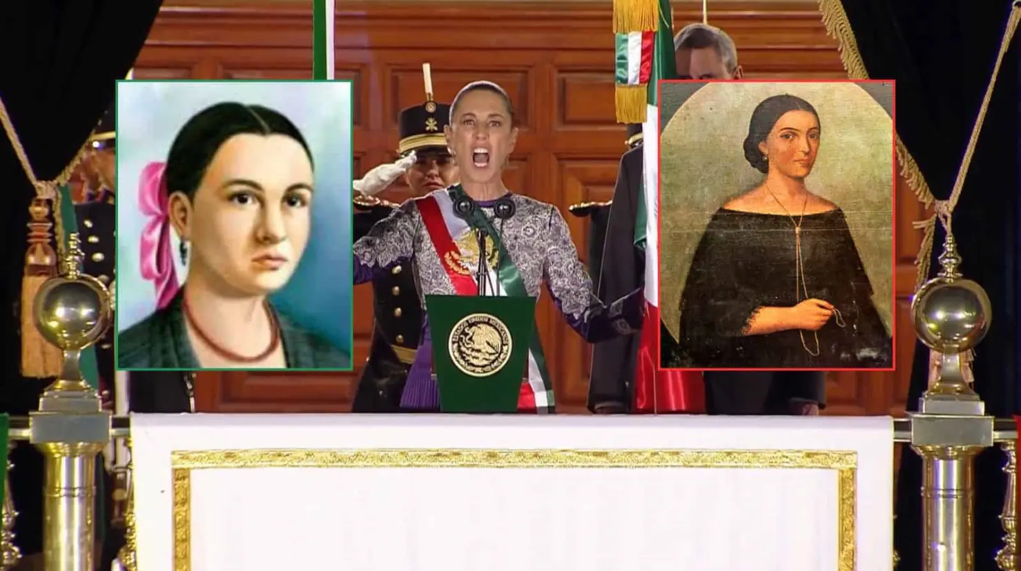 ¿Quiénes fueron Gertrudis Bocanegra y Manuela Molina, mujeres que Sheinbaum mencionó en el Grito de Independencia?