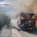 Se incendia camión urbano en Hermosillo
