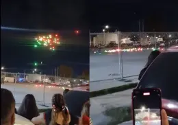 VIDEO | Show de drones fracasa tras chocar y caer al suelo en celebración del Grito de Independencia