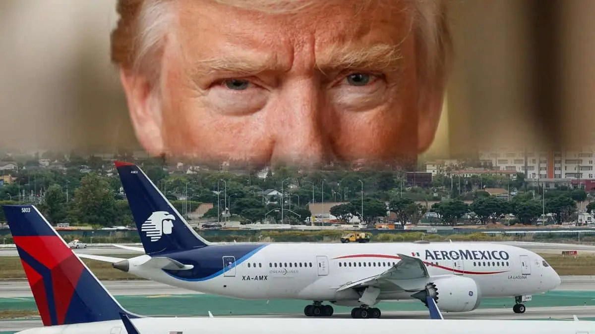 Trump ordena poner fin al acuerdo entre Aeroméxico y Delta para antes del 1 de enero