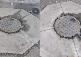 Vecinos de la colonia Miravalle se encuentran frustrados por alcantarilla tapada