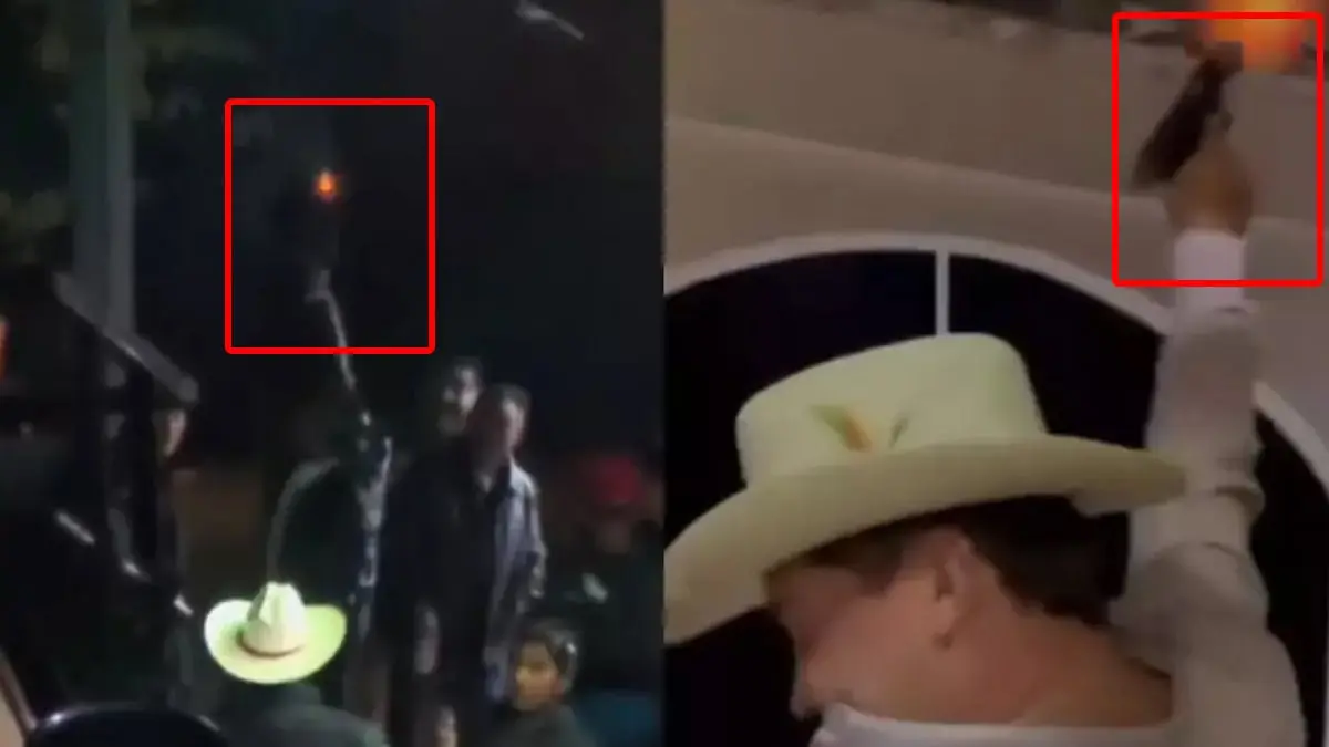 VIDEO | Funcionarios veracruzanos echan bala durante el Grito de Independencia