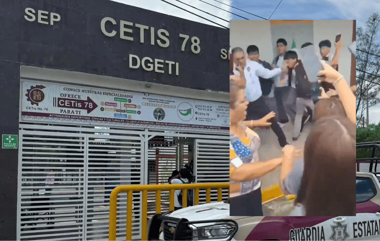 VIDEO | Estudiantes del CETis 78 golpean a director por presunto acoso sexual