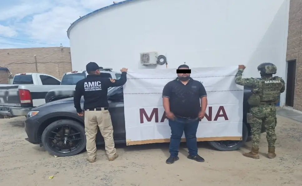 Detienen en puerto Peñasco a sujeto con drogas