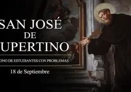 Santoral de hoy 18 de septiembre: Hoy es día de San José de Cupertino