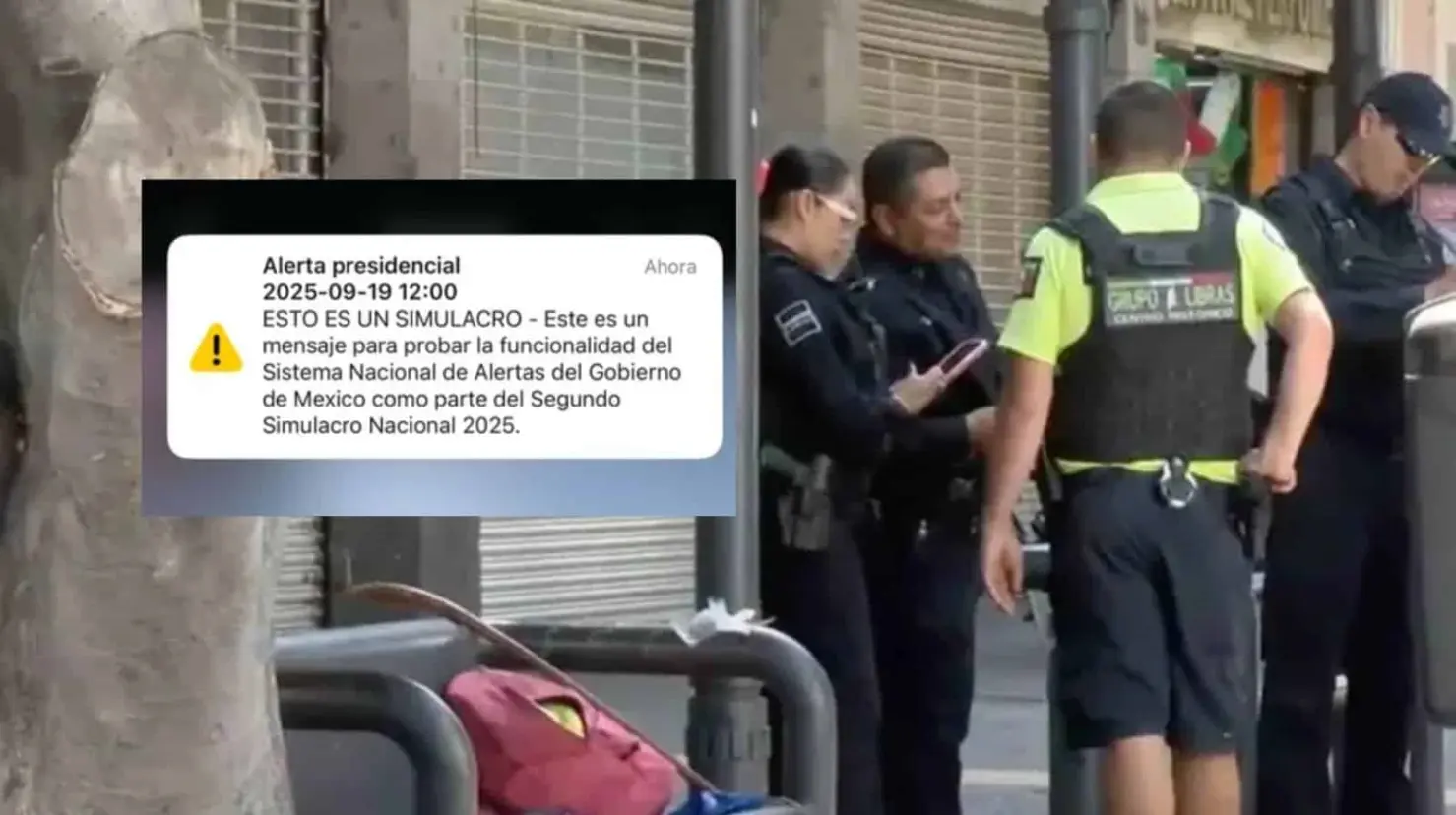 Al sonar la alerta, el hombre de la tercera edad se desplomó de manera repentina ante la mirada de quienes se encontraban en la vía pública