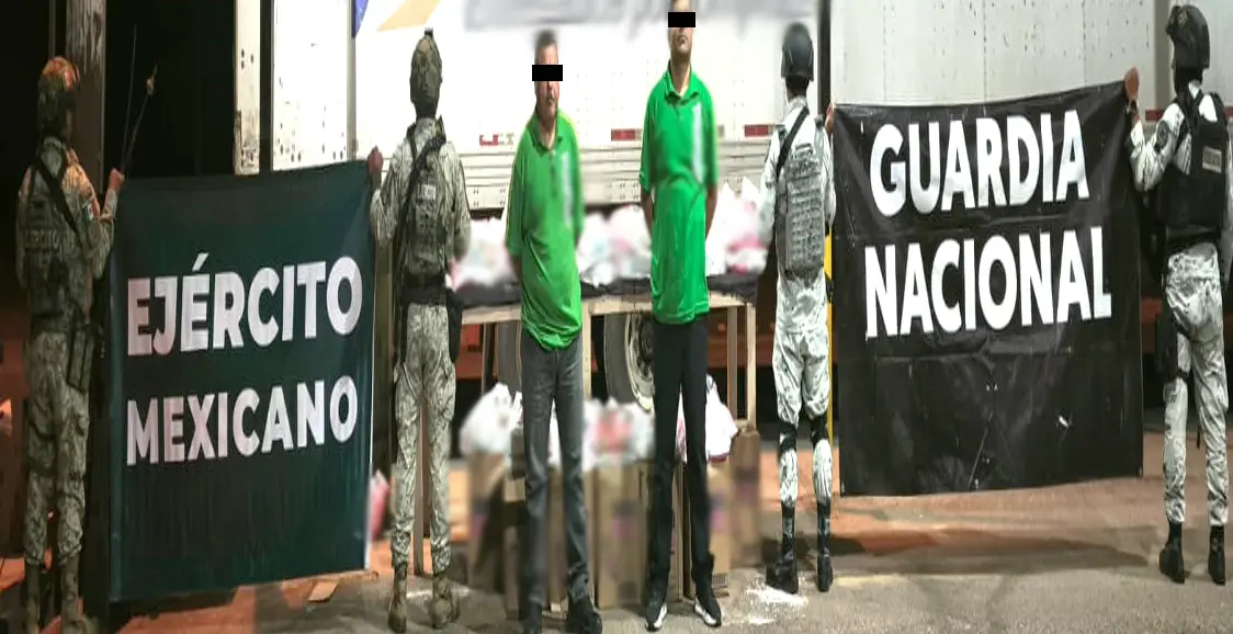 Hallan más de 200 kilos de droga en tráiler que transportaba jabón, al norte de Sonora
