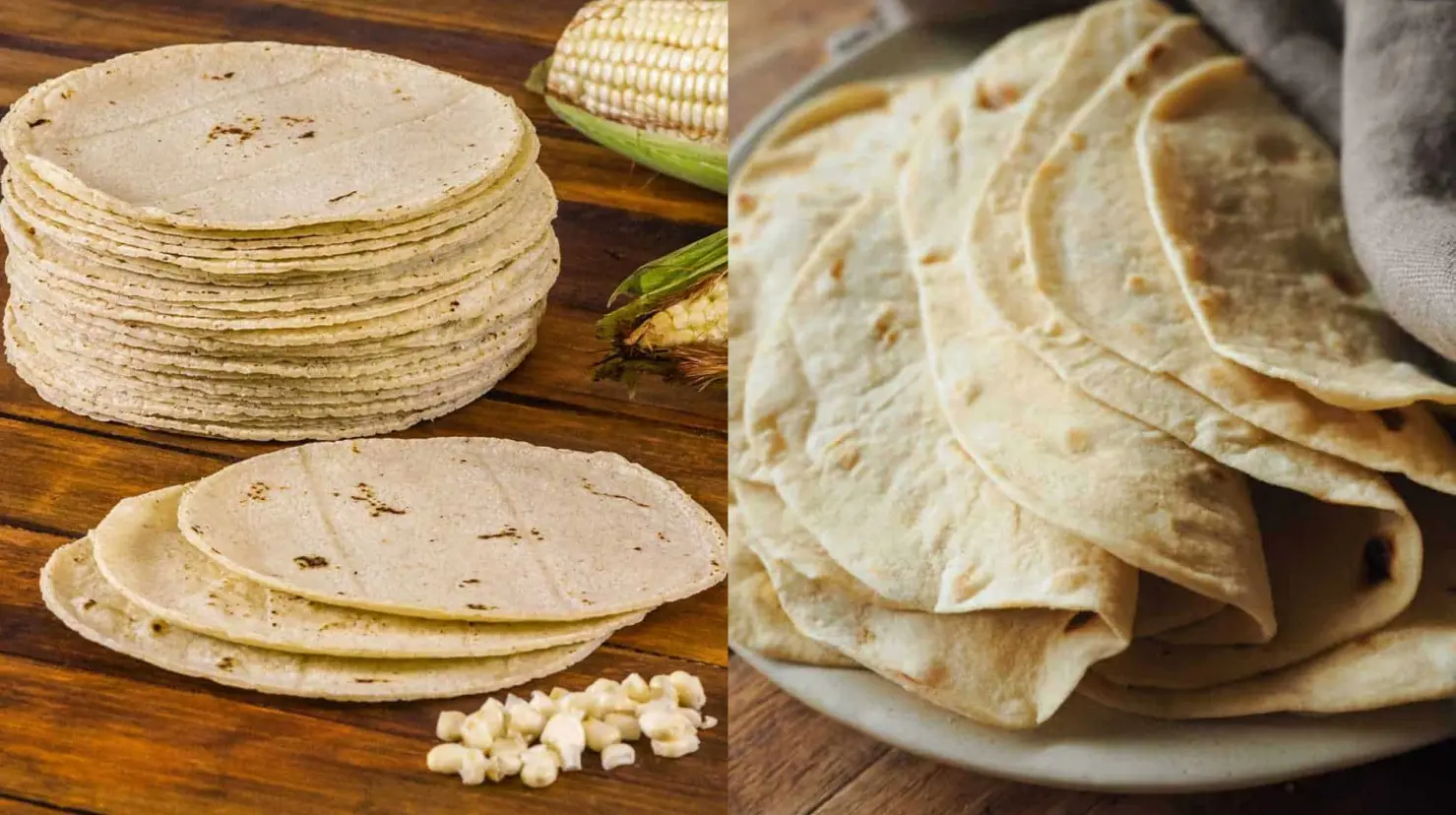 Tortillas de maíz vs de harina: La comparación de calorías y beneficios que necesitas saber