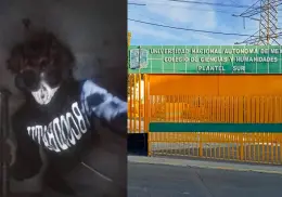 VIDEO | Momento exacto cuando un joven asesina a estudiante con guadaña; luego atentó contra su vida