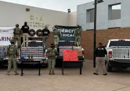 Aseguran droga, cerveza, cigarros y equipo táctico en cateo realizado en San Luis