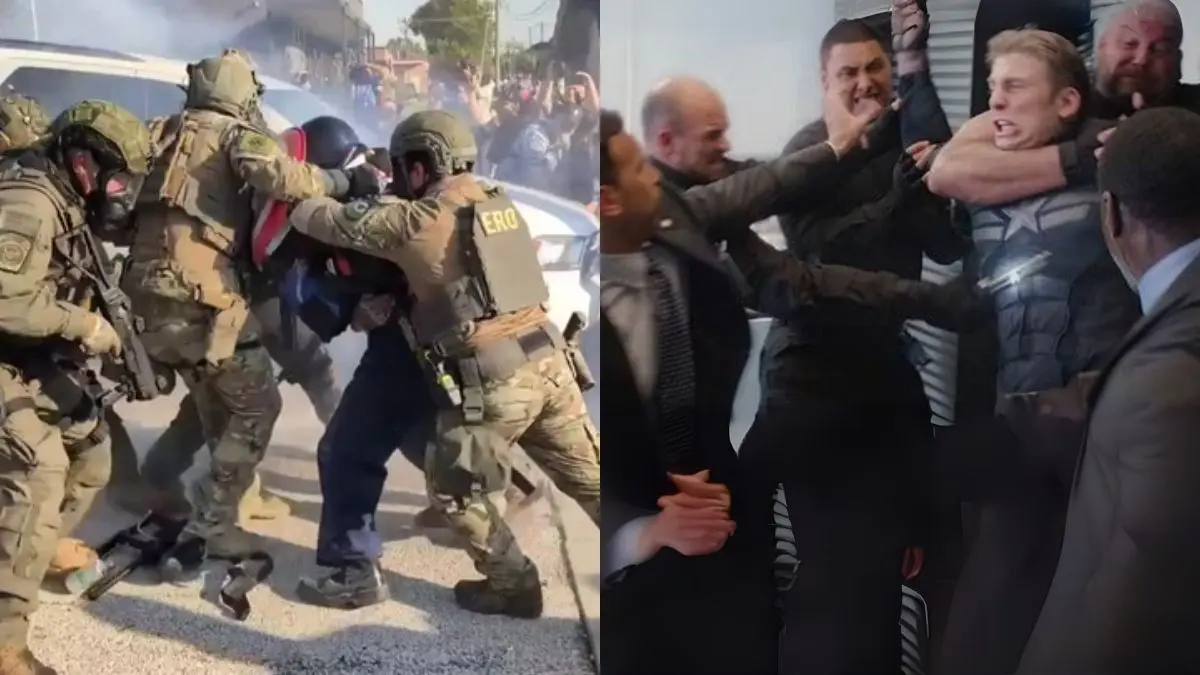 Capitán América hace aparición en manifestación pro inmigrantes