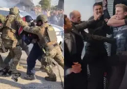 ¡Como de película! Capitán América hace aparición en manifestación pro inmigrantes en Chicago